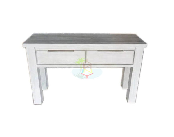 Amanda# NZ Pine White Wash White Wash Hall Table| TR