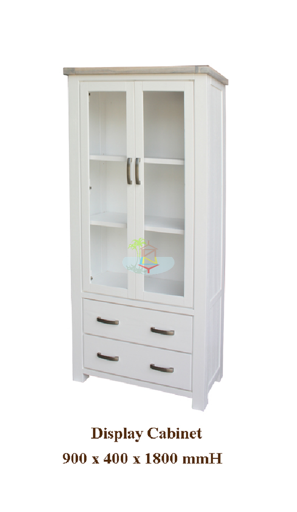 Ashland# Acacia White&Wood Ash Top Display Unit| TR