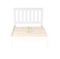 Classic# NZ Pine Simplicity Bed Frame | King-Single | White color | LS