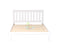 Classic# NZ Pine Simplicity Bed Frame | Double | White color | LS