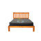 Classic# NZ Pine Simplicity Bed Frame | Double | Pine color | LS