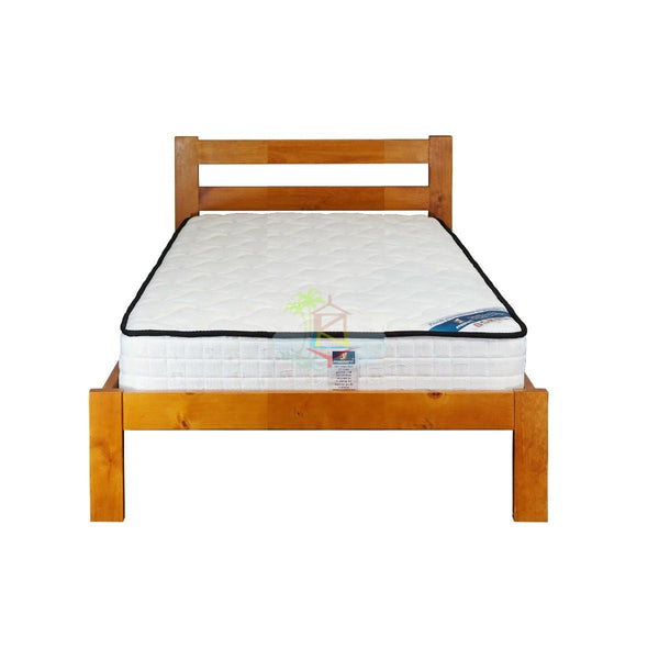 Tina# NZ Pine Simplicity Bed Frame | Single | Pine color| TR