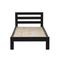 Tina# NZ Pine Simplicity Bed Frame | King-Single | Black color | LS