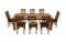 Woodgate# NZ Pine Rustic Dining Suite | 2.1M Table&8 Chairs| TR